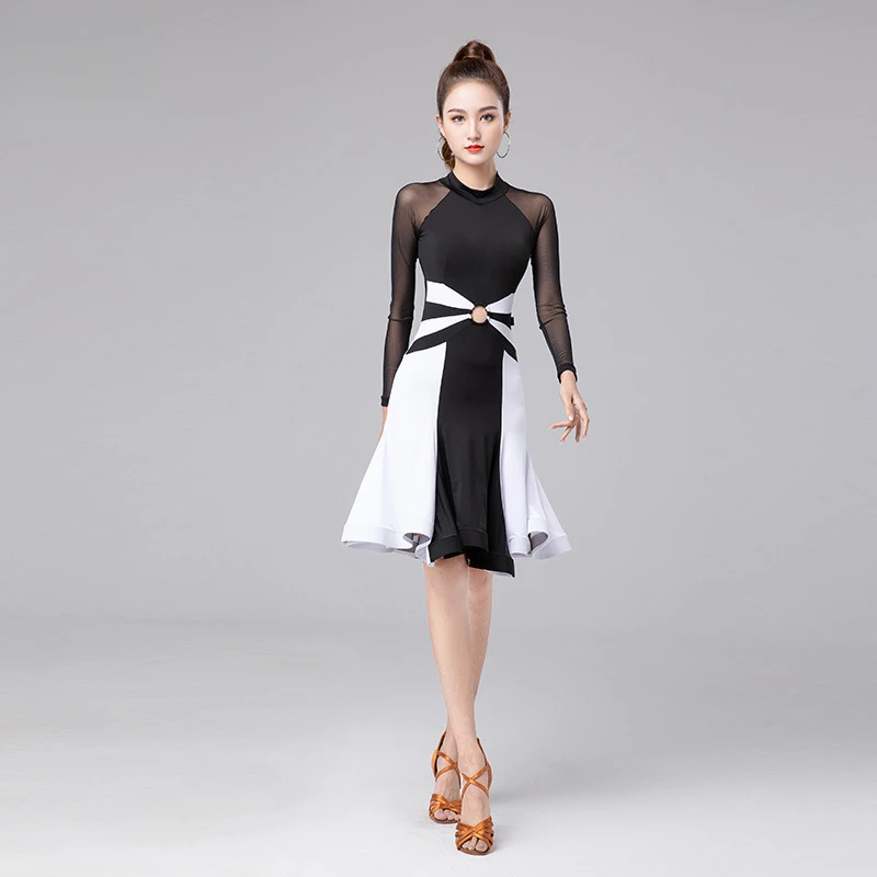 Nuovo arrivo 2025 vestito da ballo latino per adulti vestito da prestazione professionale per la competizione