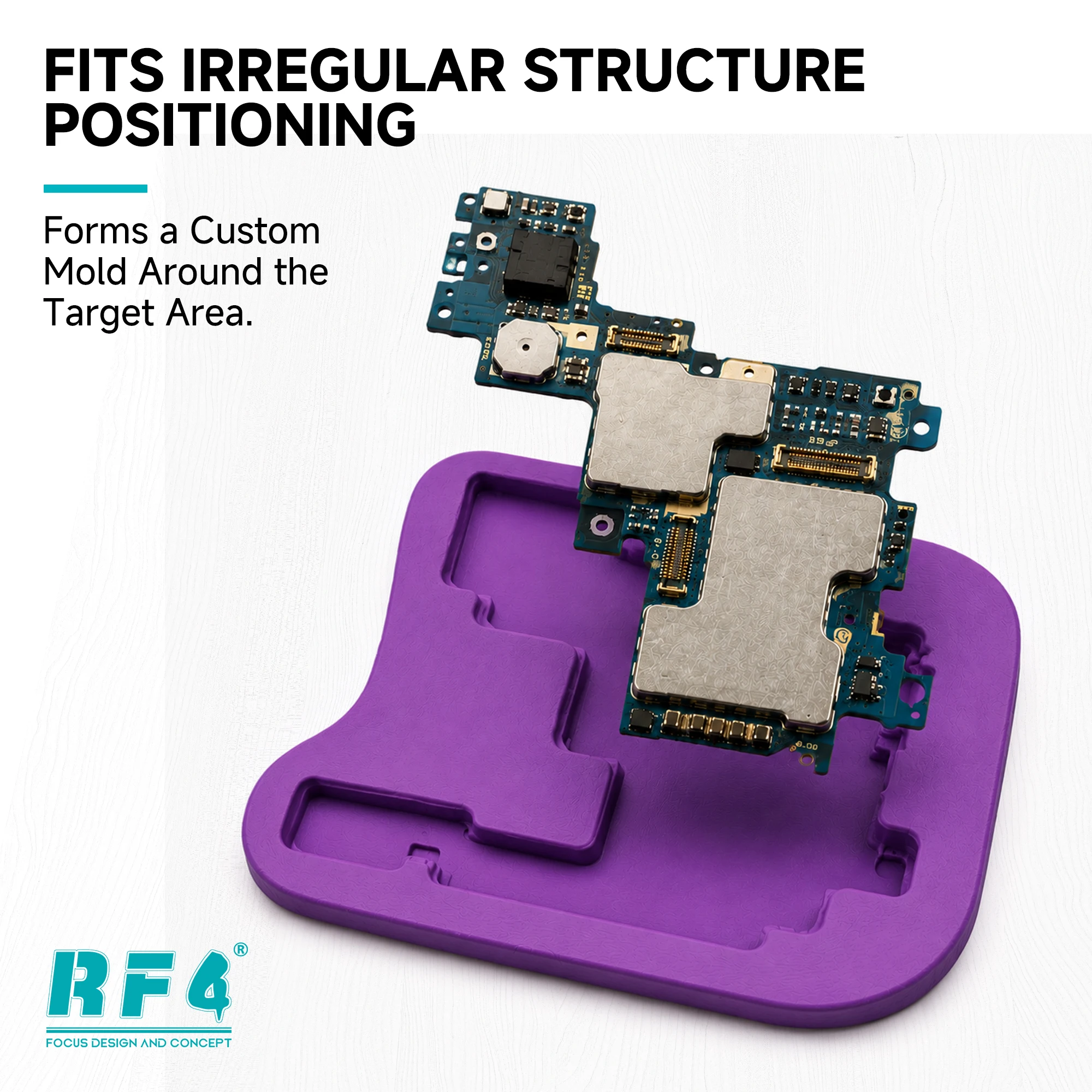 RF4 Locatek 1 DIY Positioning Mold Putty Heat Resistant Silicone Clay for Phone Motherboard Soldering Heating Repair Fixtures