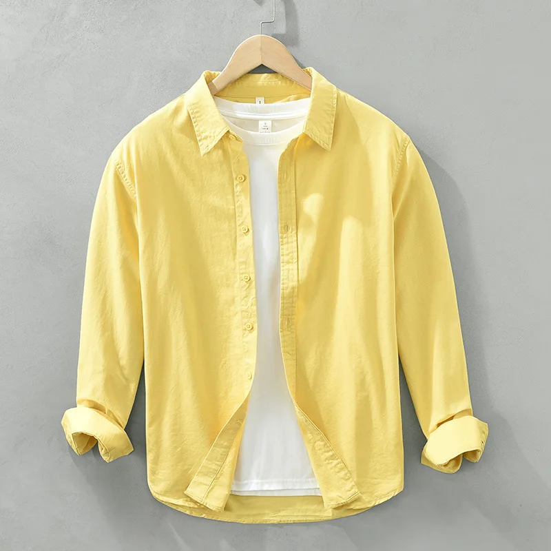 Long-sleeved Shirt Artistic Fresh Cotton Lapel
