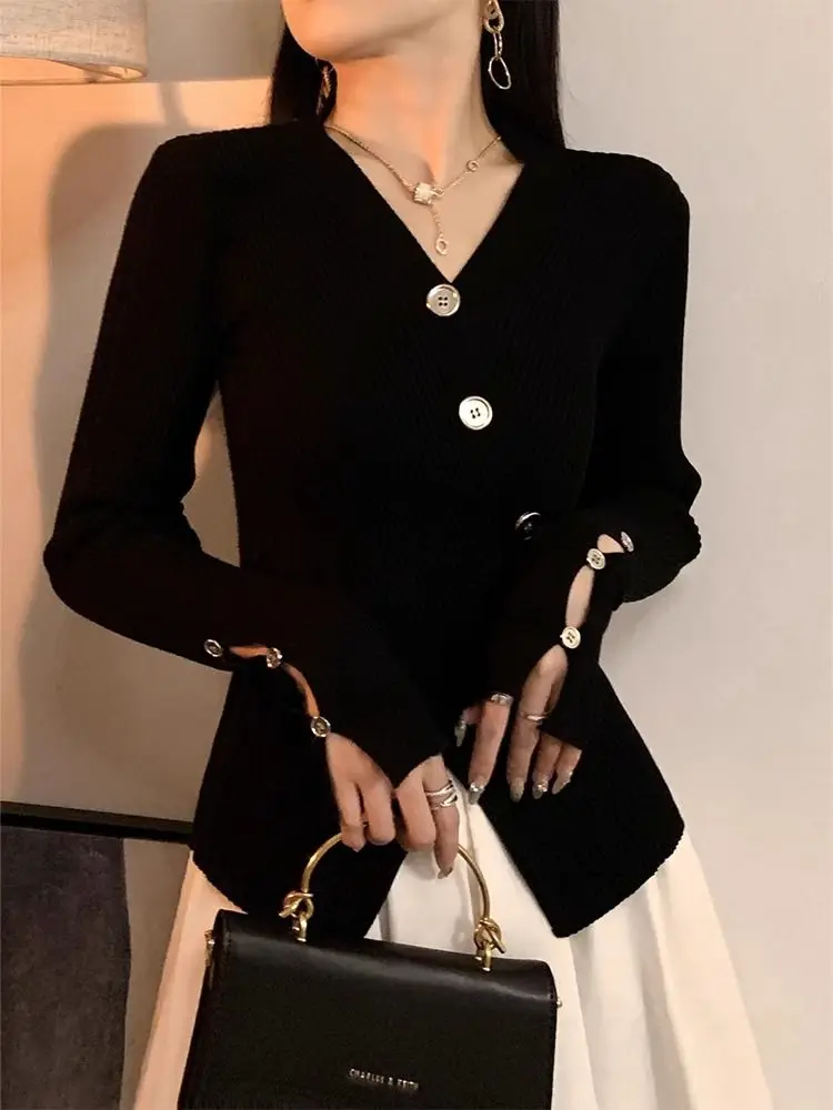 

Sweaters Jumpers Pullovers Women Pullover Zipper Irregular Sweater Herringbone Regular Professional Business Lady OL Work Office