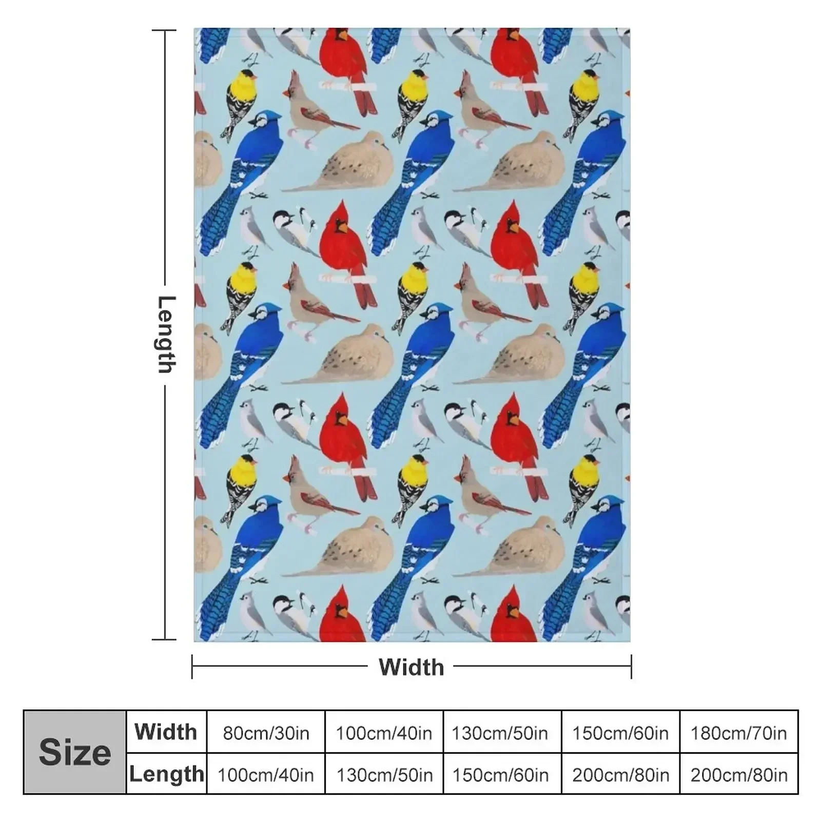Feeder Birds Throw Blanket Bed Fashionable Kid'S Large decorative Blankets For Baby christmas decoration Blankets
