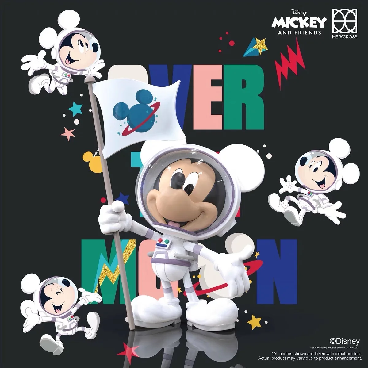 Original Mickey Mouse Astronaut Figurine Mickey Action Figure Ornament Hot Toys Gift