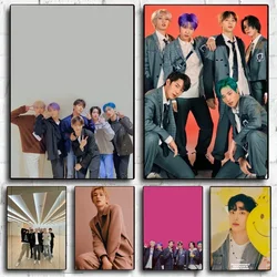 Custom P1Harmony KPOP Poster No Framed Poster Kraft Club Bar Paper Vintage Poster Wall Art Painting Bedroom Study Stickers