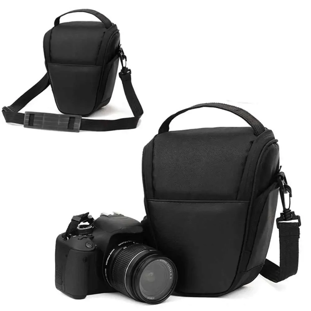 

Nylon Triangle Black Camera Bag Waterproof Shoulder Camera Bag for Canon Nikon Sony Micro Single DSLR Photographic Equipment