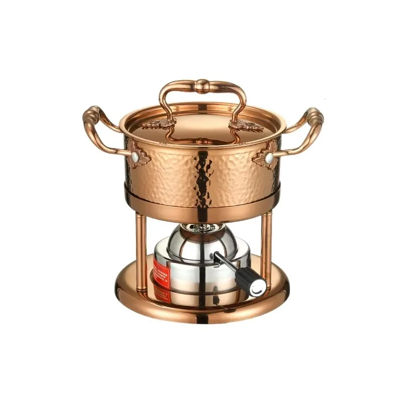 Stainless steel alcohol stove small hot pot inflatable gas stove adjustable fire commercial single seafood small hot pot