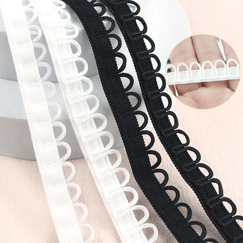 5/10/20M 15mm Elastisches Band U-Wellen-Spitzenborte Nylonband zum Nähen, für Kleiderdekoration, Hochzeit, DIY, Bekleidung, Bastelzubehör – Detail 1
