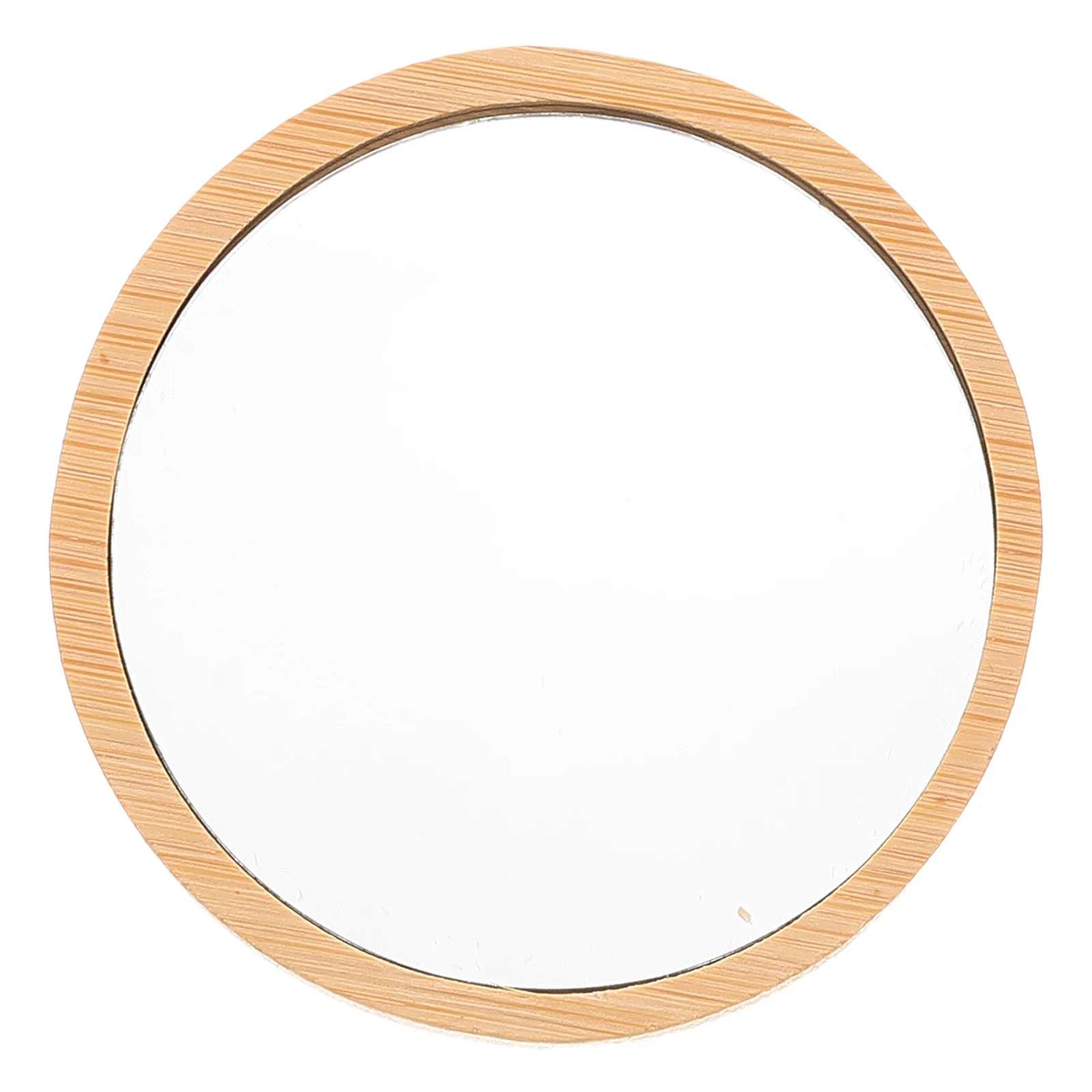

Bamboo Children's Mirror Wood Portable Small Handheld Compact Foldable Makeup Mirror High Definition Travel Vanity Decorative