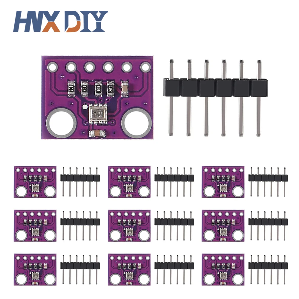 Capteur numérique de température et pression atmosphérique 2 en 1 BMP280 3.3V I2C SPI 1.8-5V, Module barométrique pour Arduino, 10 pièces