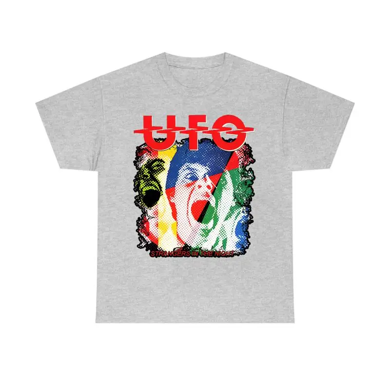 

Серрая футболка с альбомом Ufo Band с коротким рукавом, все размеры S 5Xl Kk547