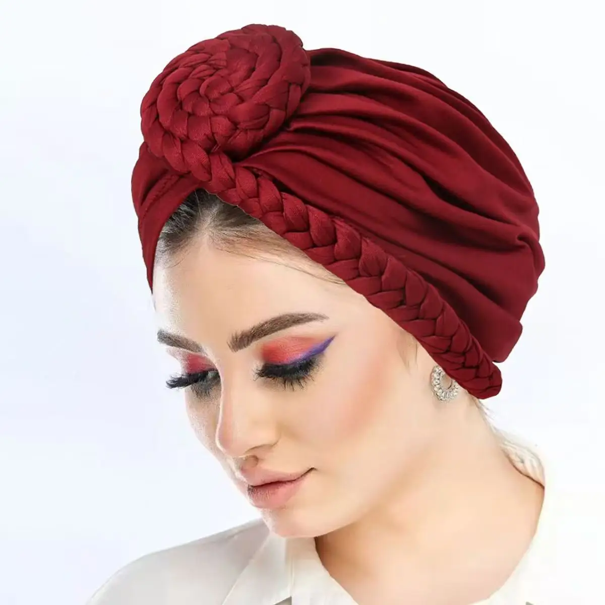 African Women's Turban Cap Nigeria Female Head Wraps Already Made Auto Gele Headtie Muslim Headwear Party Headpiece