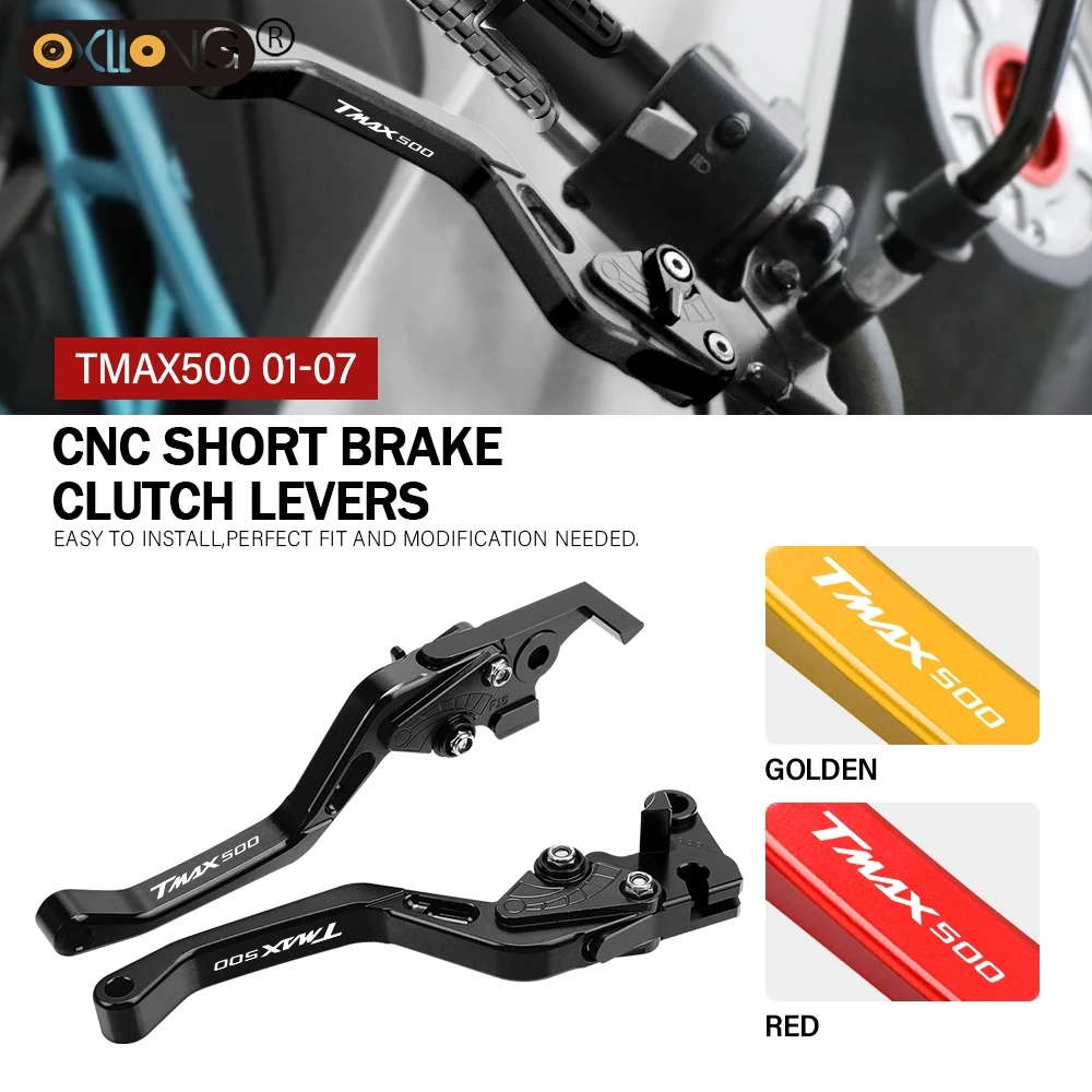 

CNC Motorcycle Short Brake Clutch Levers Accessories Parts For YAMAHA TMAX500 T-MAX 500 2001 2002 2003 2004 2005 2006 2007