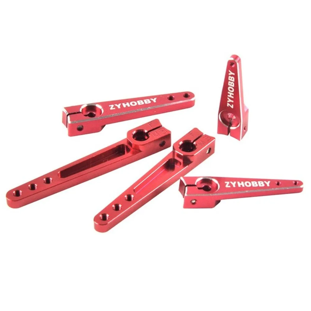 

New Aluminum Alloy CNC Servo Arm Red Steering Horn Durable RC Upgrade Parts 25T 1/1.25/1.5/1.75/2 Inch for RC Airplane