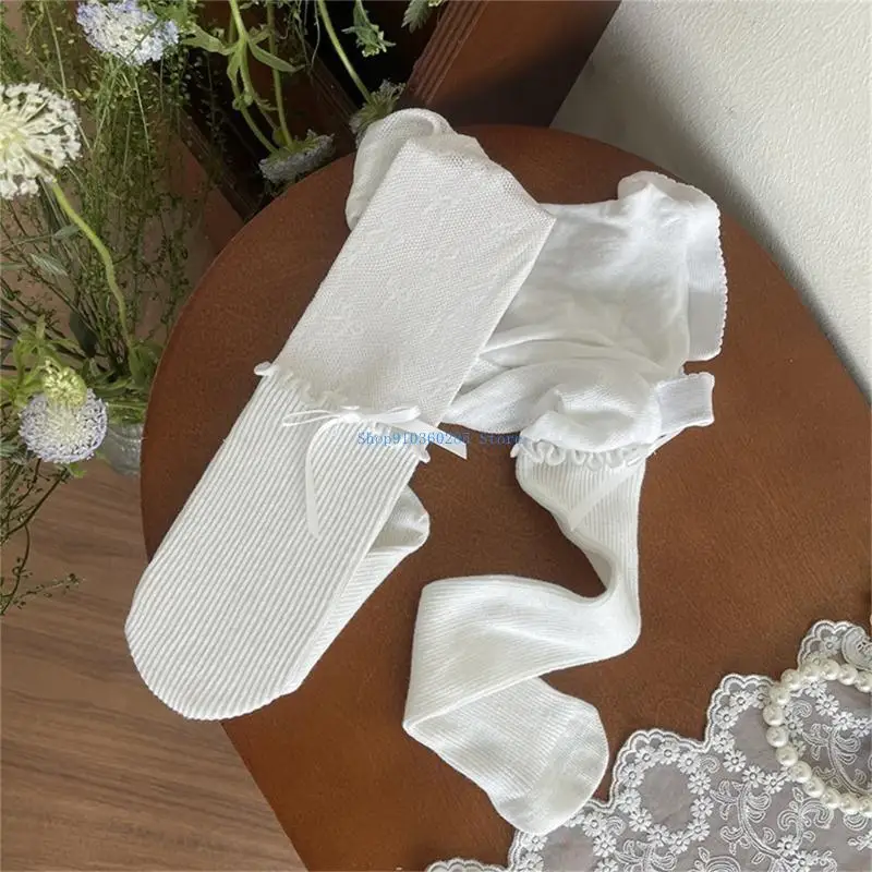 K9FF الفتيات الجوارب الدانتيل الجوارب فتاة صغيرة طماق جوارب طويلة الاطفال الأطفال السراويل بسط جوارب ربيع الخريف طماق