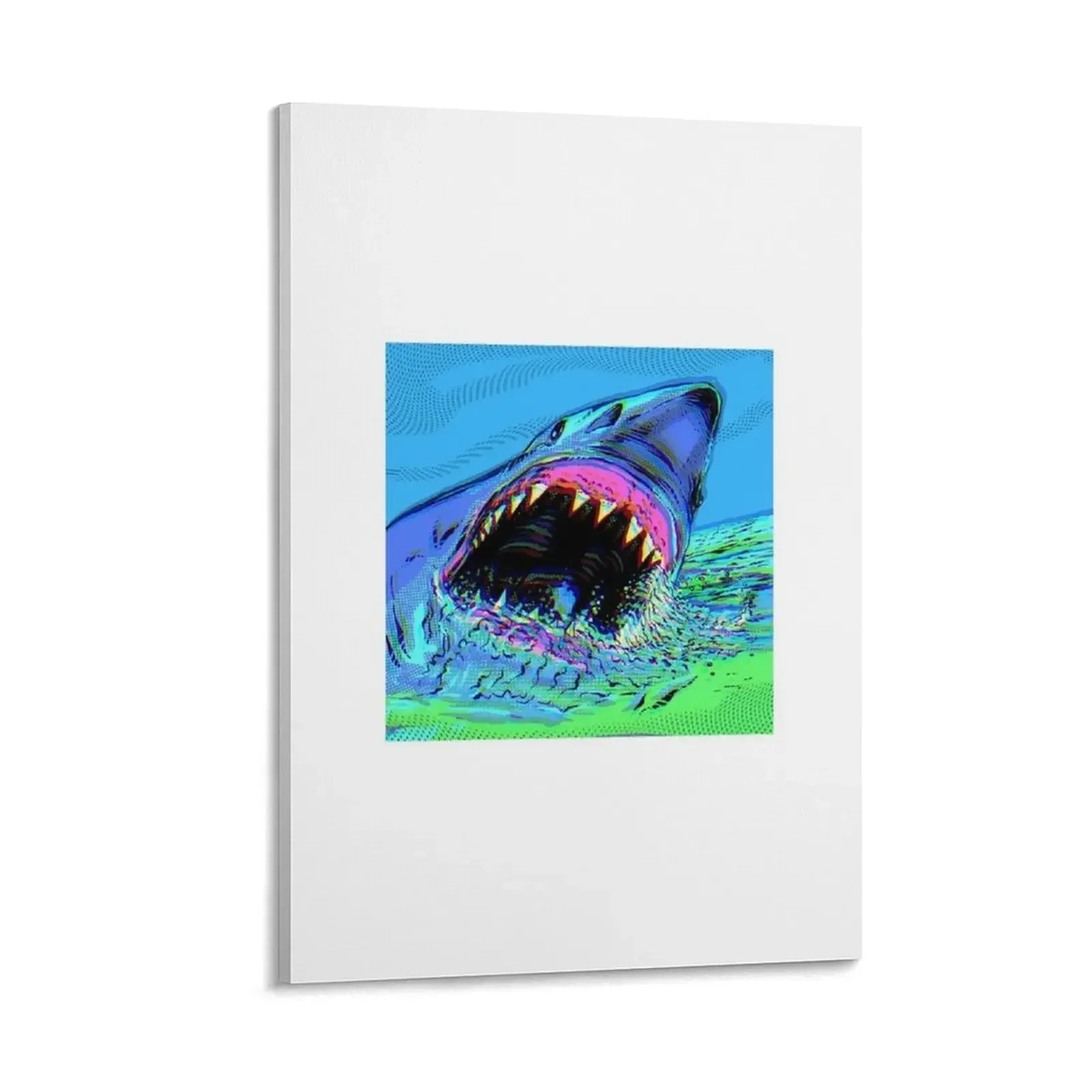 

Vibin’ Great White Canvas Painting wall decor Decoration home cute room decor