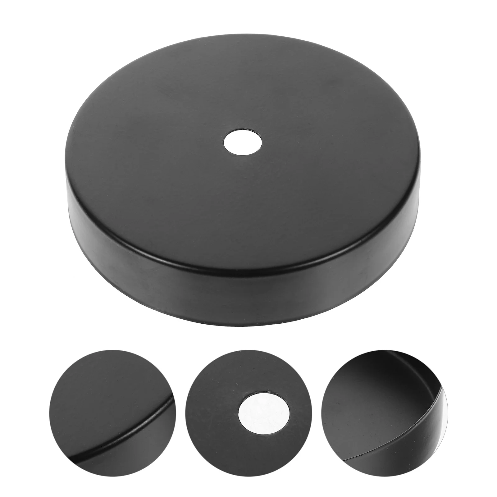 6 قطعة قاعدة مصابيح المجلفن غطاء السقف المعدني لوحة ل قلادة الصناعية ضوء الثريا المظلة تركيبات قوس