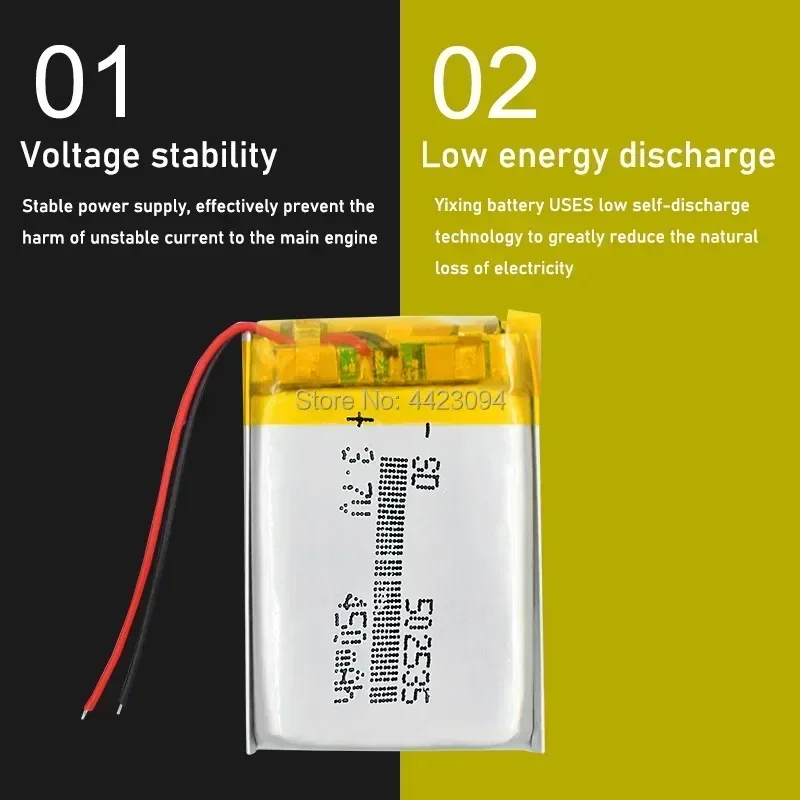 3.7V 450mAh 502535 Lipo Lithium Polymer Rechargeable Battery For MP3 MP4 MP5 DIY GPS Bluetooth Headset speaker fingerprint lock