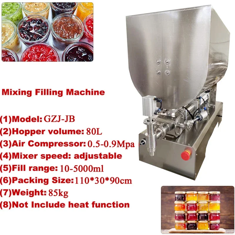 Industrial Adjustable Volume izable Condiment Filling Machine for Ketchup Sauce Liquid Packaging Commercial Laboratory Use