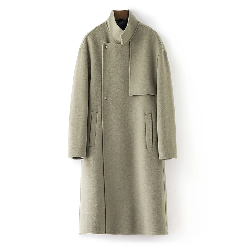 

2023 new arrival winter Double side wool coat male thicken trench coat men's smart casual woolen jackets Two colors size M-XXL