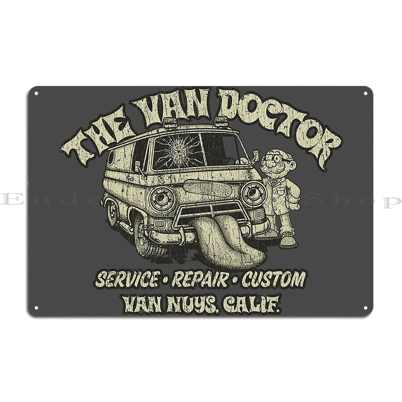The Van Doctor 1971 Dad's Pickup Metal Signs Funny Create Wall Decor printed Home Tin Sign Poster