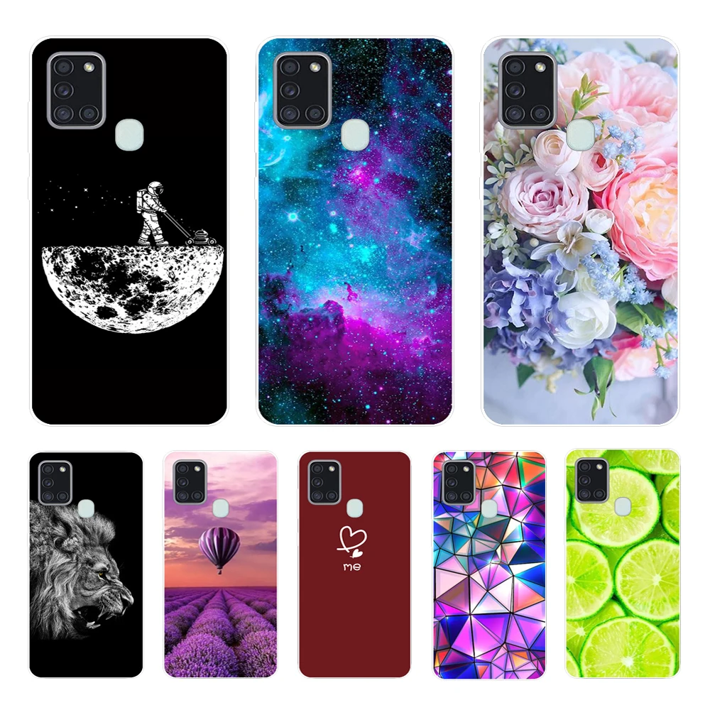 B Case For Samsung A21S Case Phone Cover Silicone Soft TPU Back Cover for Samsung Galaxy A21S Case A 21S A21 S Coque Bumper