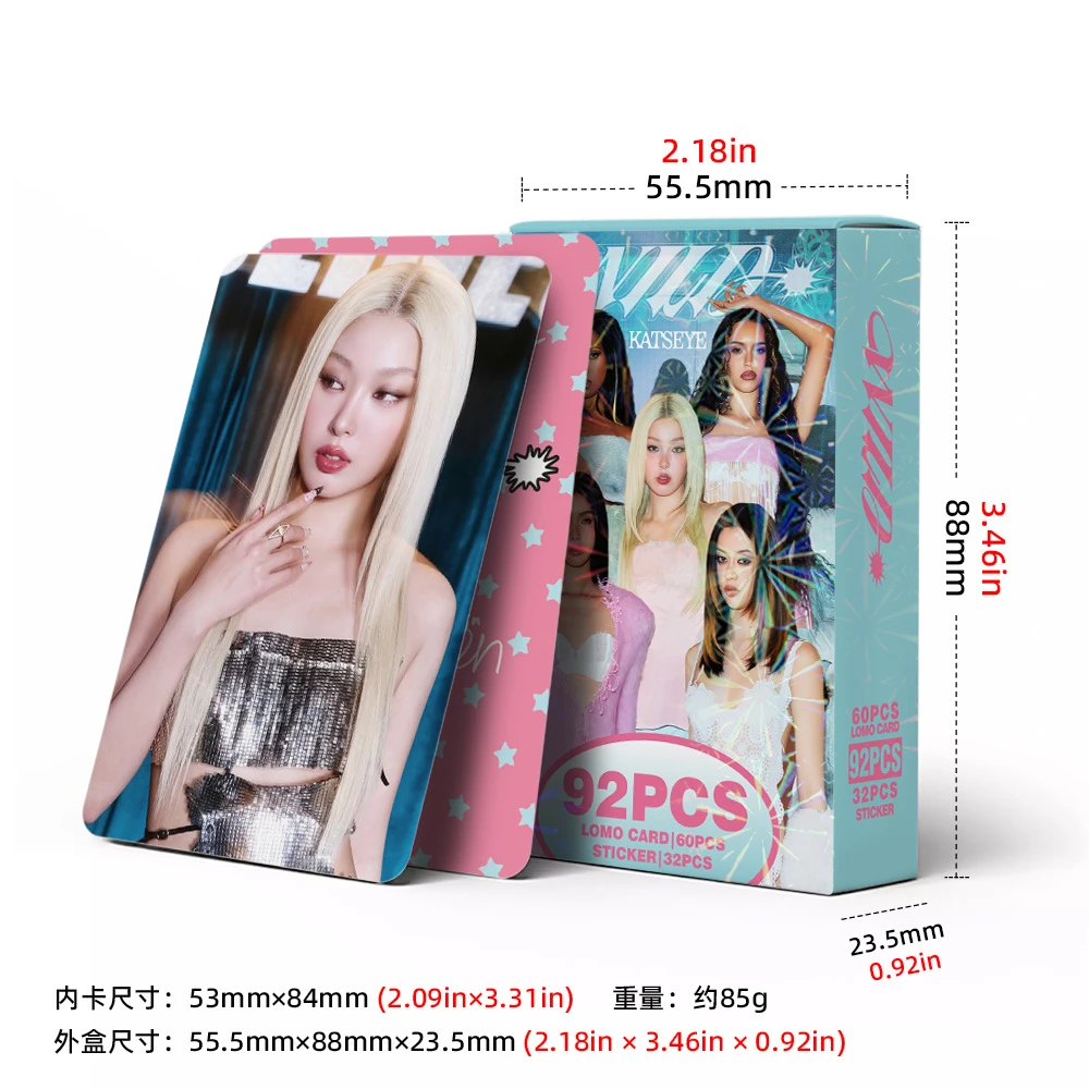2026 KPOP KATSEYE Neue Fotokarte LOMO-Karte 2026 The WildWorld Tour Gleiche Kollektion Gedenkkarte Spielzeug Geschenk – Detail 32