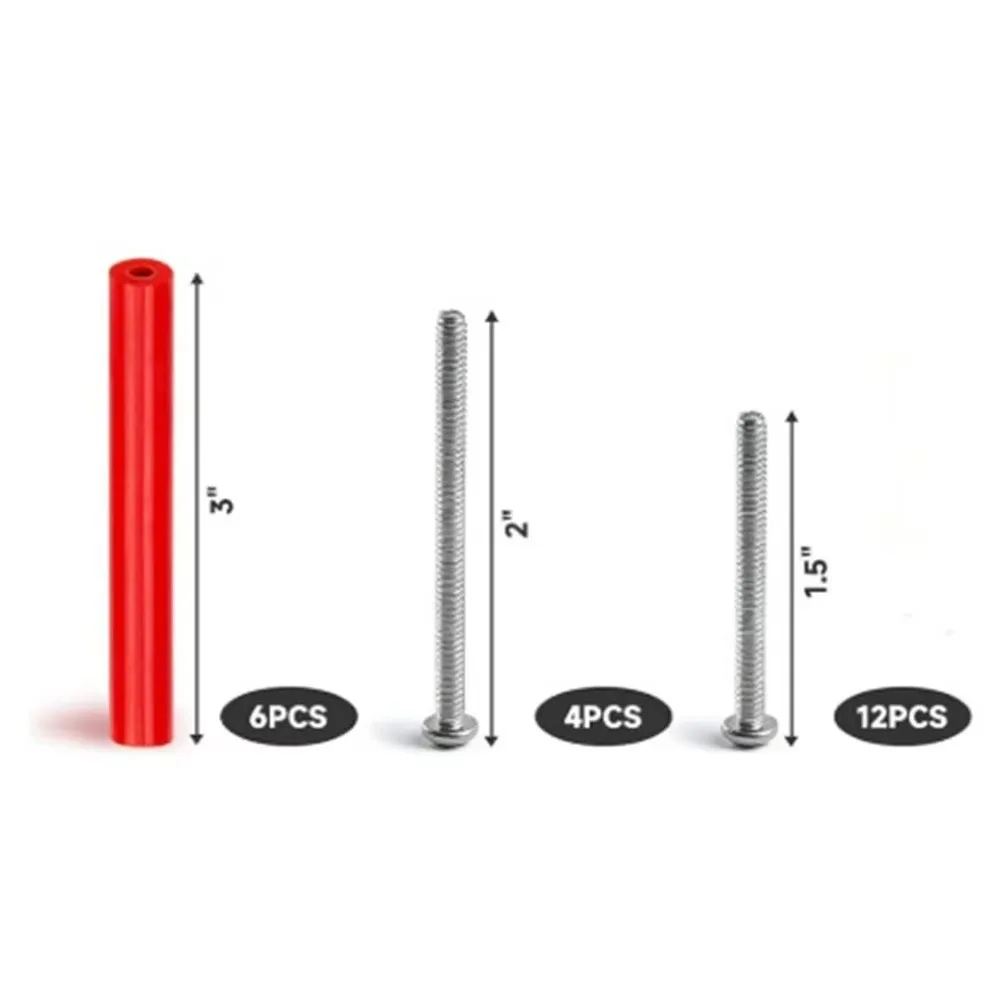 Multi-Size Outlet Extender Kit Assorted Kit Portable Storage Case Screw Spacers Kit Reusable Material Easy Installation