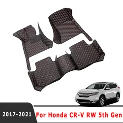 Trunk Carpets Car Floor Mats For Honda CR-V CRV RW 5th Gen 2022 2021 2020 2019 2018 2017 Auto Accessories Custom Covers Foot Rug