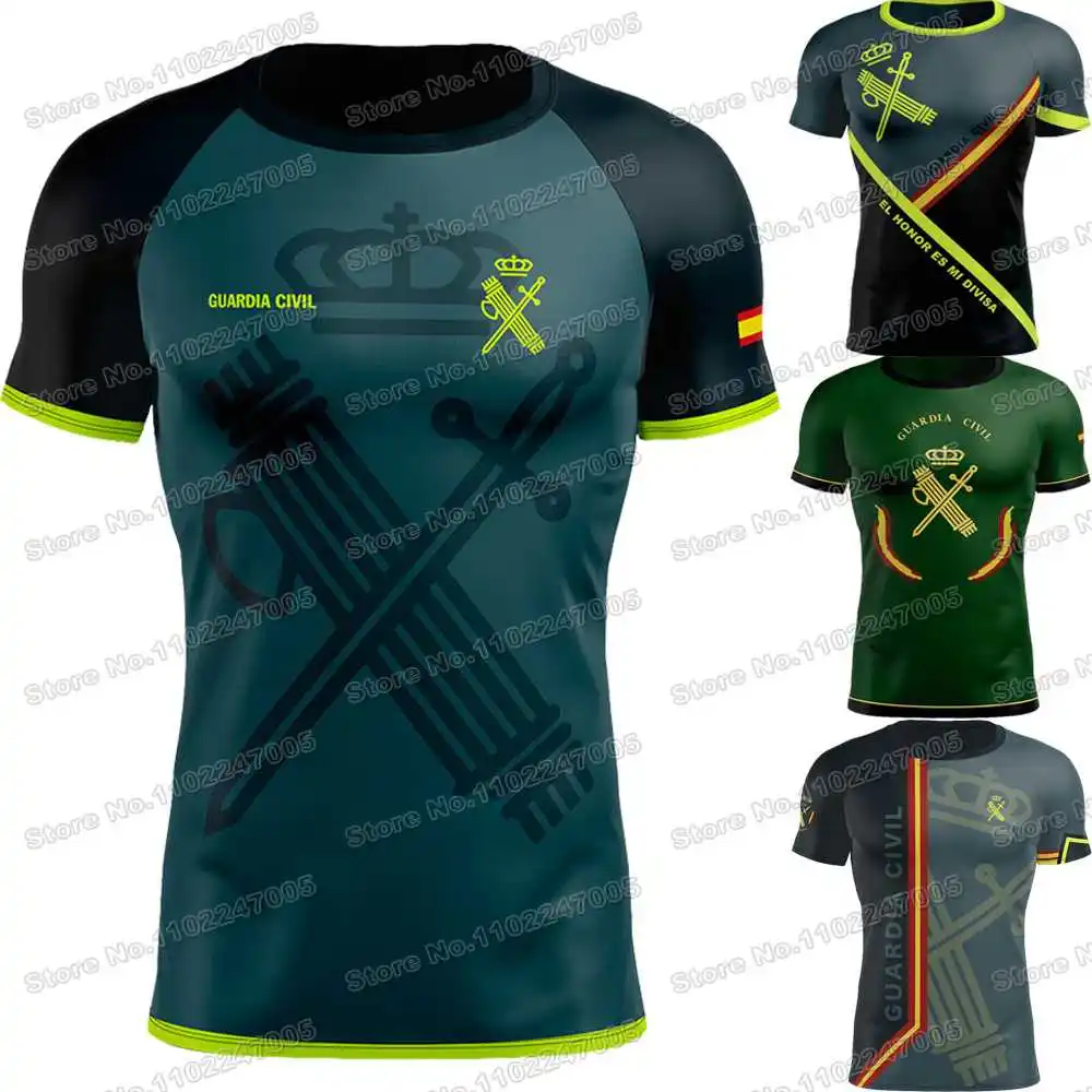 Camiseta de la Guardia Civil española 2025 para hombre, camisas al aire libre,T-shirt Maillot militar de España, camisetas de entrenamiento, camisetas de ciclismo de montaña, ropa deportiva para correr