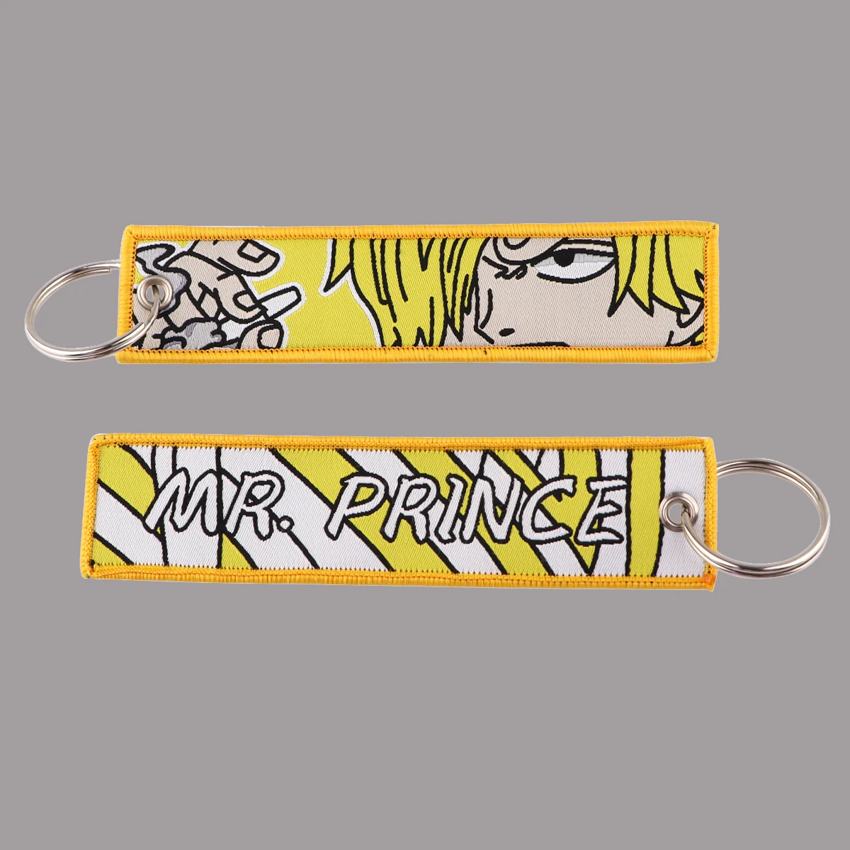 

Anime Embroidery Key Fobs Japanese Manga Key Tags Keychain For Motorcycles Cars Key Ring Accessories Jewelry Chaveiro Gifts