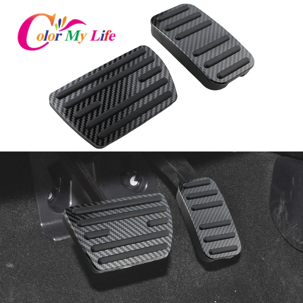 Carbon Fiber AT Car Pedals for Honda Civic CRV CR-V Jade Accord Elysion Odyssey Replacement Gas Brake Pedal Protection Cover