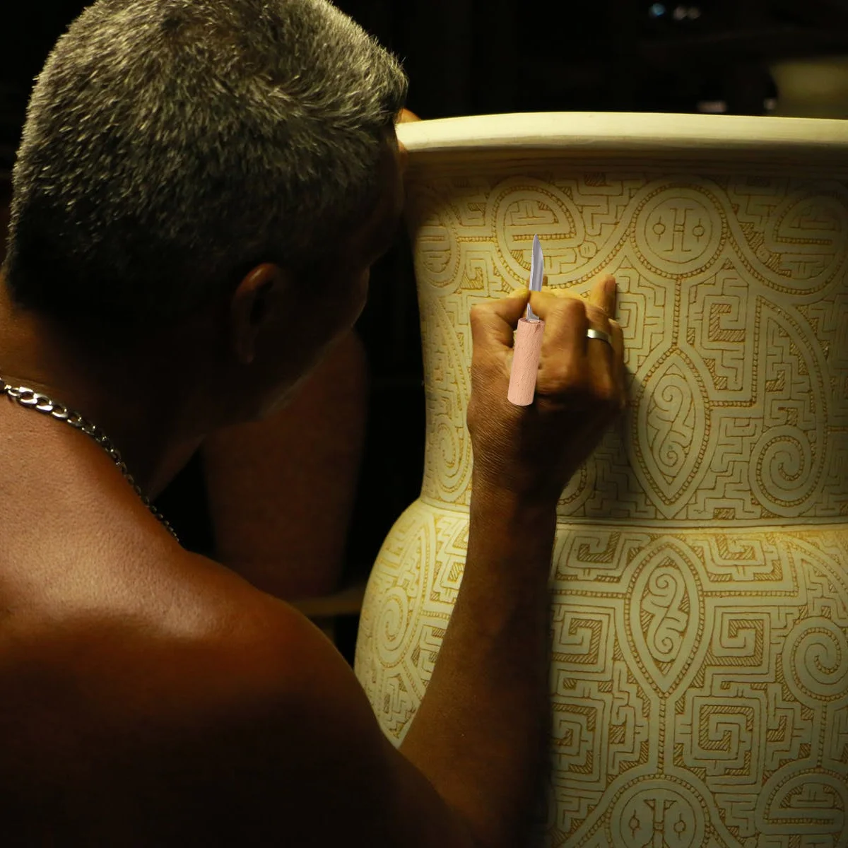 4 قطعة أدوات الفخار مصقول أنابيب القطع المعدنية مقبض الخشب للطين السيراميك الشمع Diy بها بنفسك النحت نحت لكمة ثقب صنع الطين #2