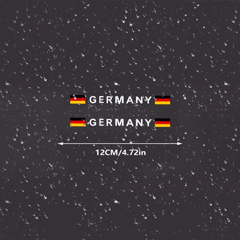 Germany Flag Car Wiper Sticker, Waterproof Decals for Car & Motorcycle