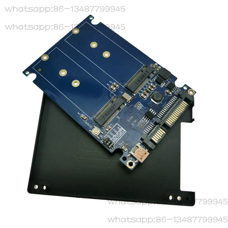 

Dual NGFF To SATA3 Adapter Card M.2 To USB3.0 Mobile Hard Disk Box, Dual M.2 Group RAID 2.5