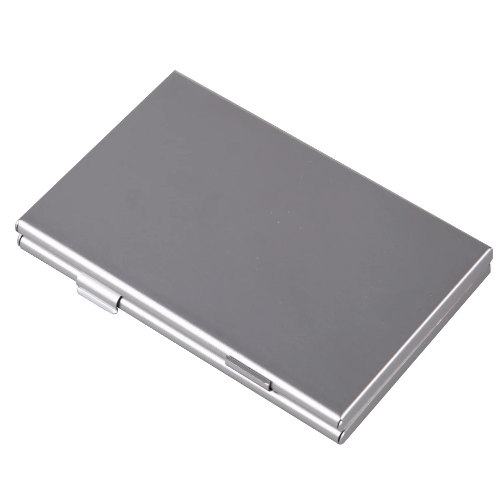 Memory Card Storage Case Portable Memory Card Storage Box Organizer Aluminum for SD/SDHC/MMC Cards
