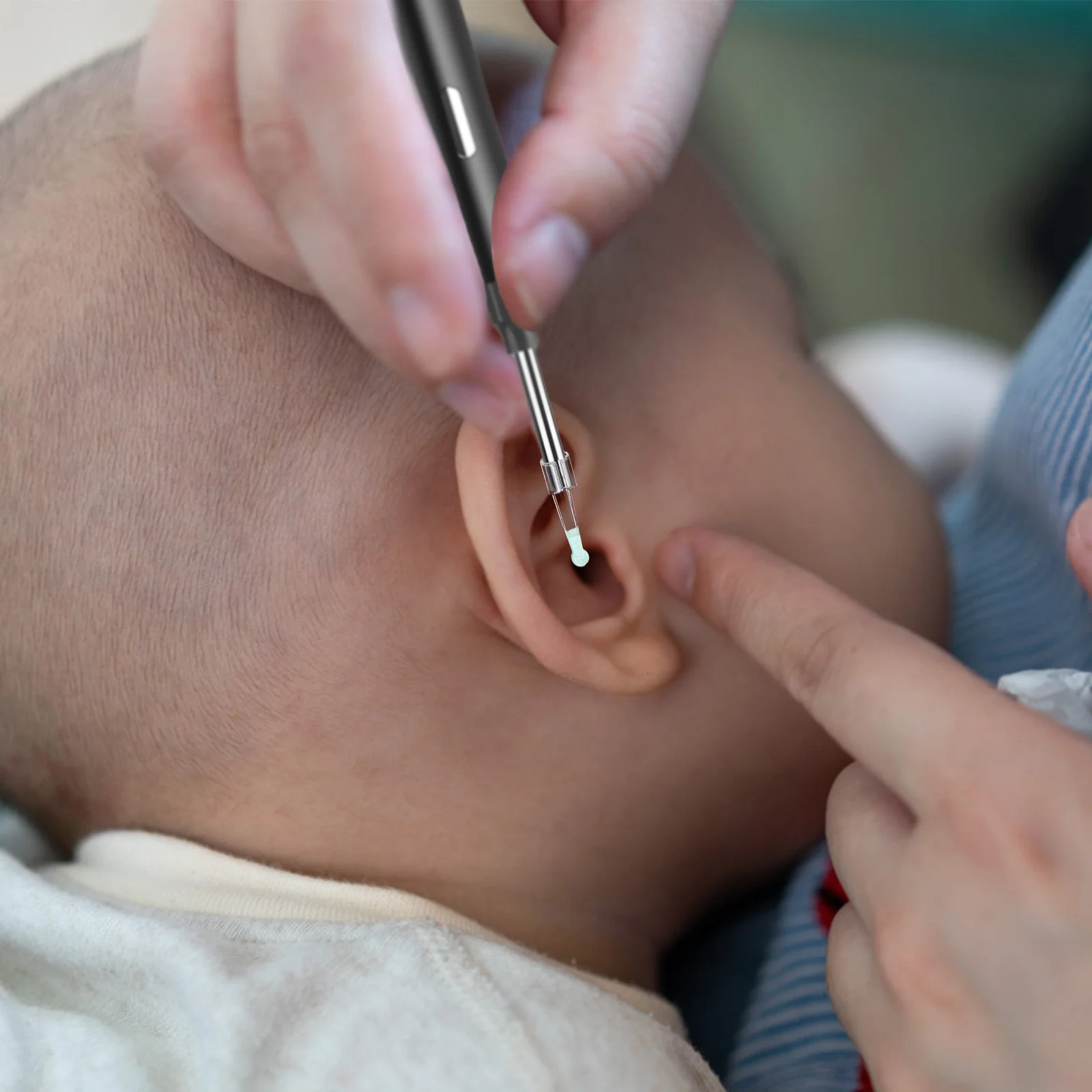 

6Pcs Replaceable Ear Wax Removal Tips Ear Spoon Accessories Soft PP Material Comfortable Earwax Cleaner Visual Tool