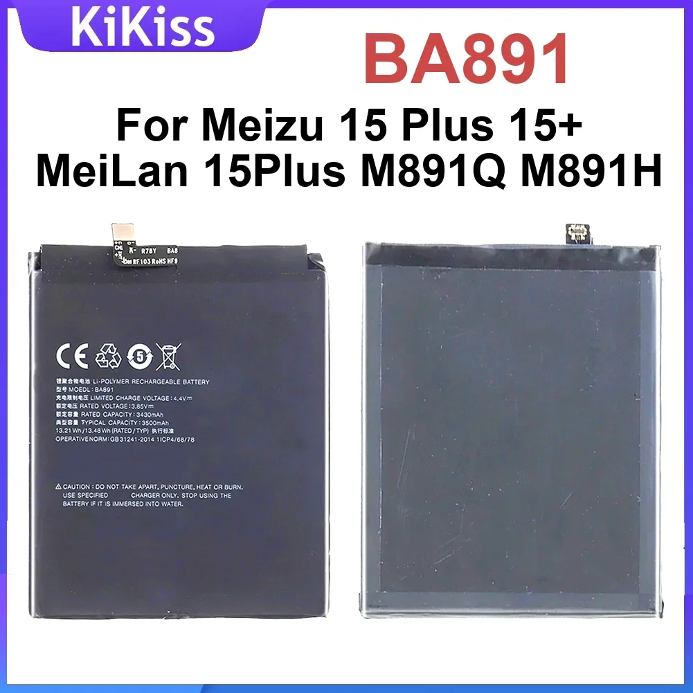 BA891 Mobile Phone Battery For Meizu Meilan 15 Plus 15+ M891Q M891H Rechargeble Batteries