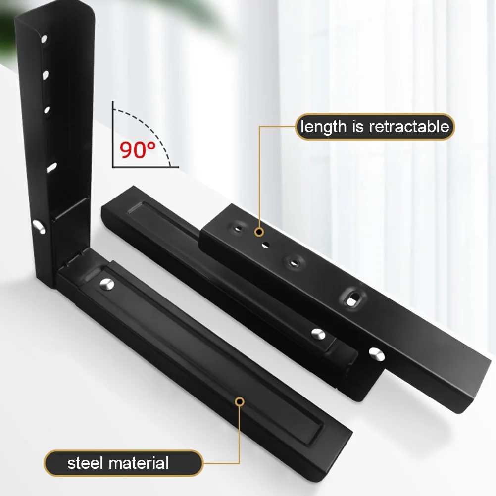 

1Set Steel Folding Microwave Wall Bracket Retractable Shelf Oven Mount Rack Kitchen Storage Organizer Microwave Oven Rack