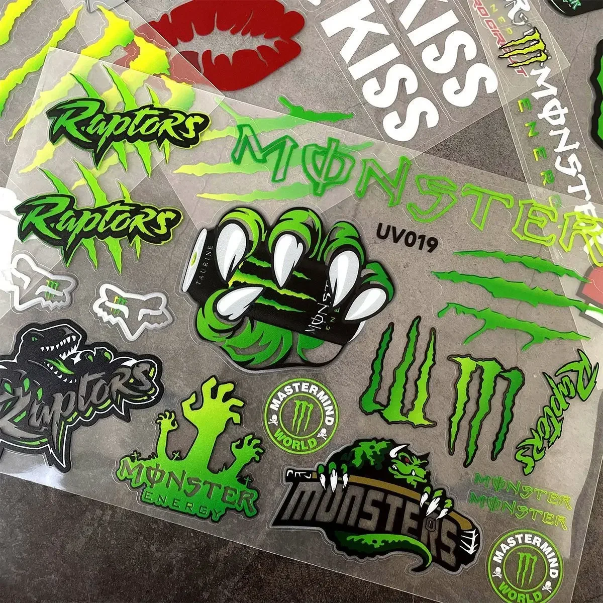 New Monster Energy Car Reflective Stickers Motorcycle Helmet Tail Box Modified Stickers Waterproof Decorative Decals