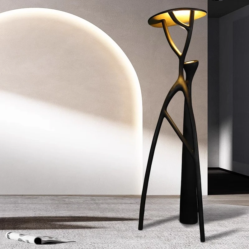 

Trunk shape sculpture floor lamp sales department creative living room sofa next to tree roots and branches decorative art