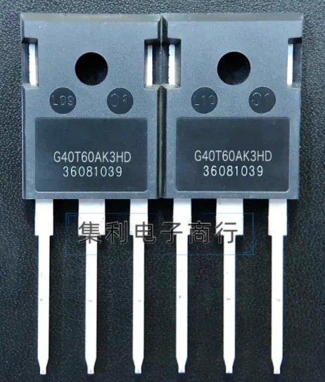 FTA10N60C         FQPF10N60C        10A 600V          G40T60AK3HD             600V 40A