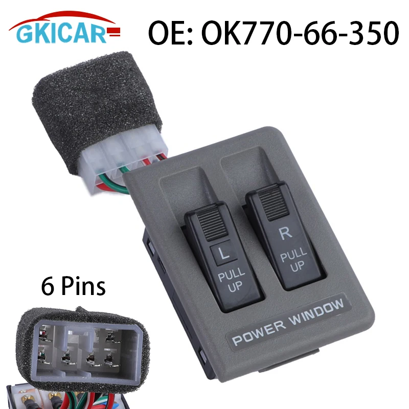 OK770-66-350 OK77066350 New 6Pins Power Window Switch Button For Kia