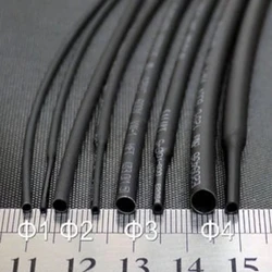 1meter Heat Shrink Tube Black 1MM 2MM 3MM 4MM 5MM 6MM 8MM 10MM 2:1 Heat Shrink Tubing Shrinkable Wrap Wire Cable Sleeve
