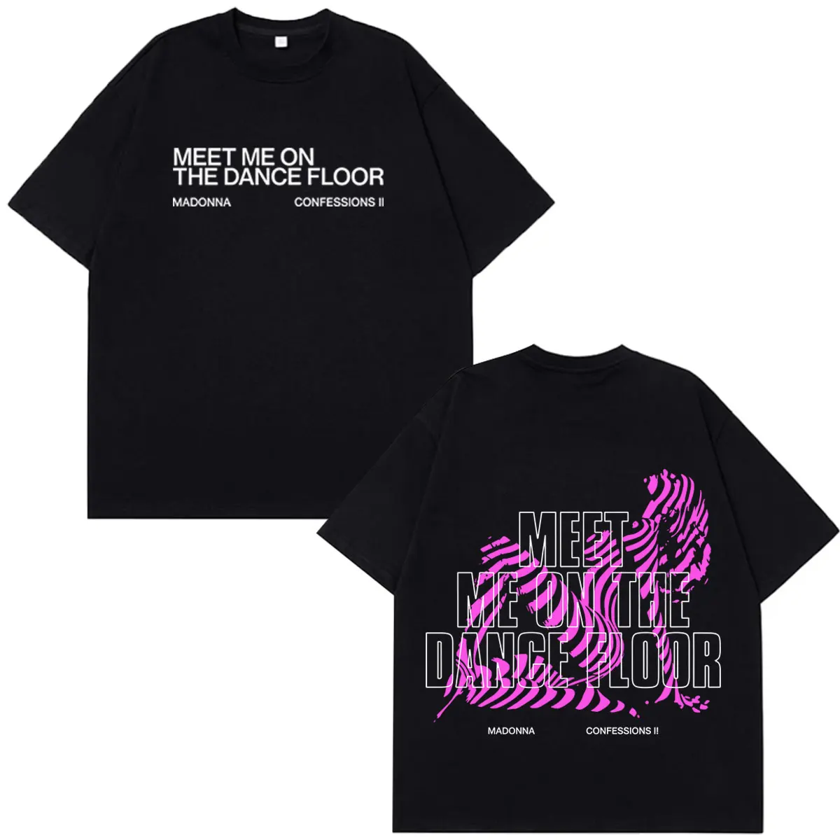 Madonna CONFESSIONS II Album Tour 2026 Print T Shirt Men Women Aesthetic Trend T-shirt Casual Cotton Streetwear Summer T-shirts