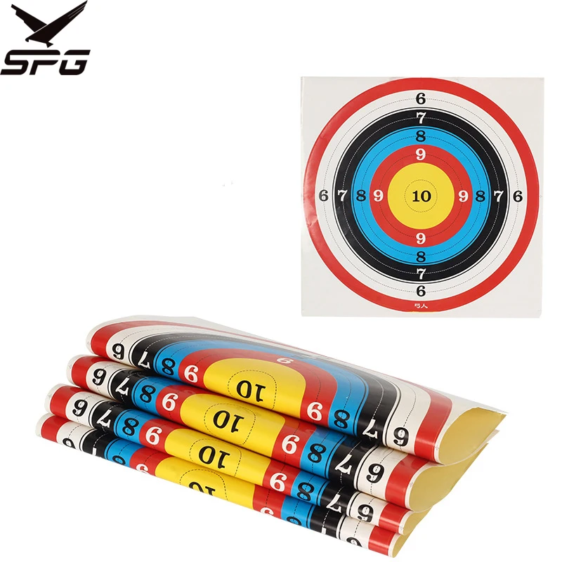 

10pcs Target Face Paper Archery Manufacturers Bow Sucker Arrow Shooting Competition Practice Self Adhesive Target Stickers