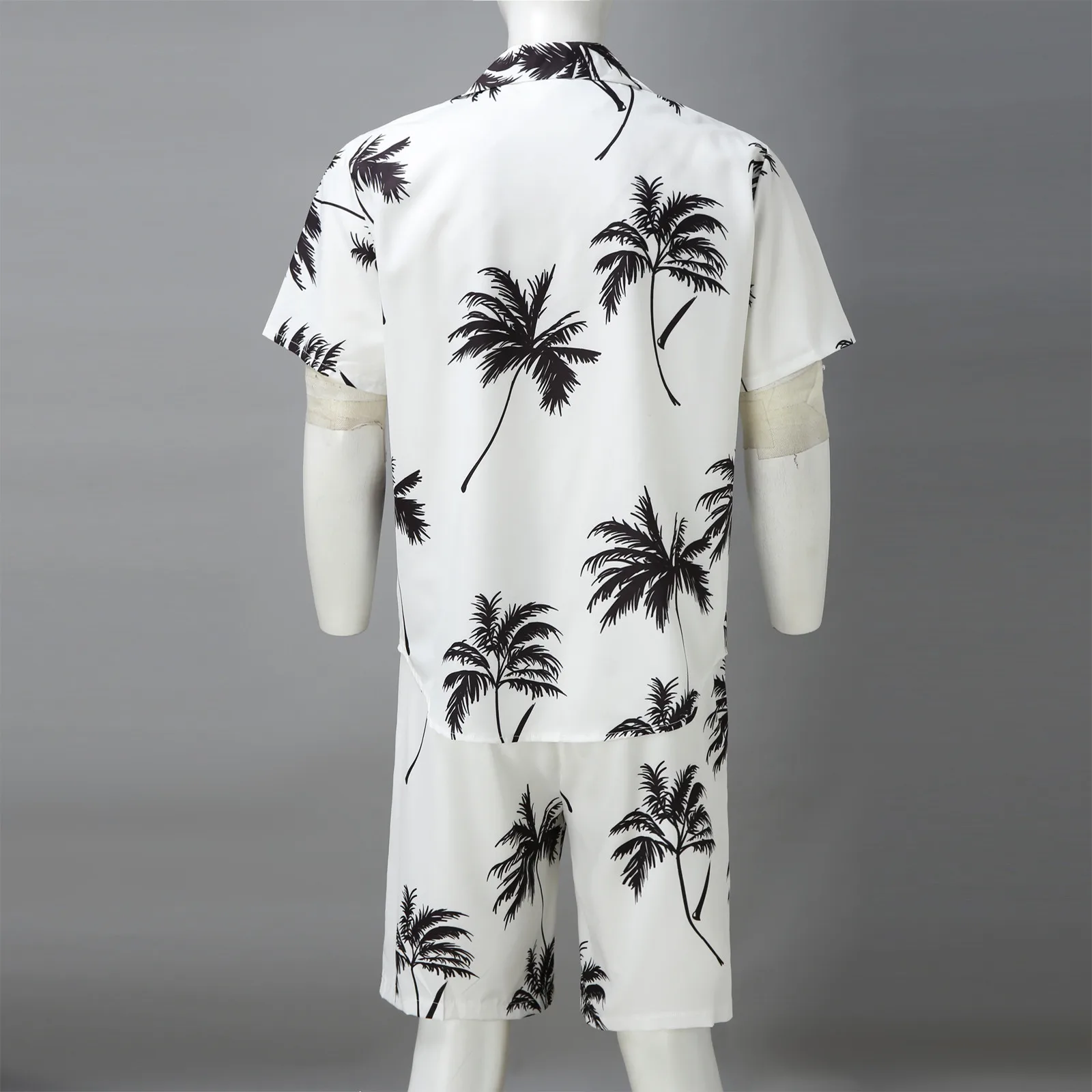 2022 Summer Hawaii Trend Print Sets Men Hawaii Shorts Shirt Clothing Set Casual Palm Tree Floral Shirt Beach Short Sleeve Suit