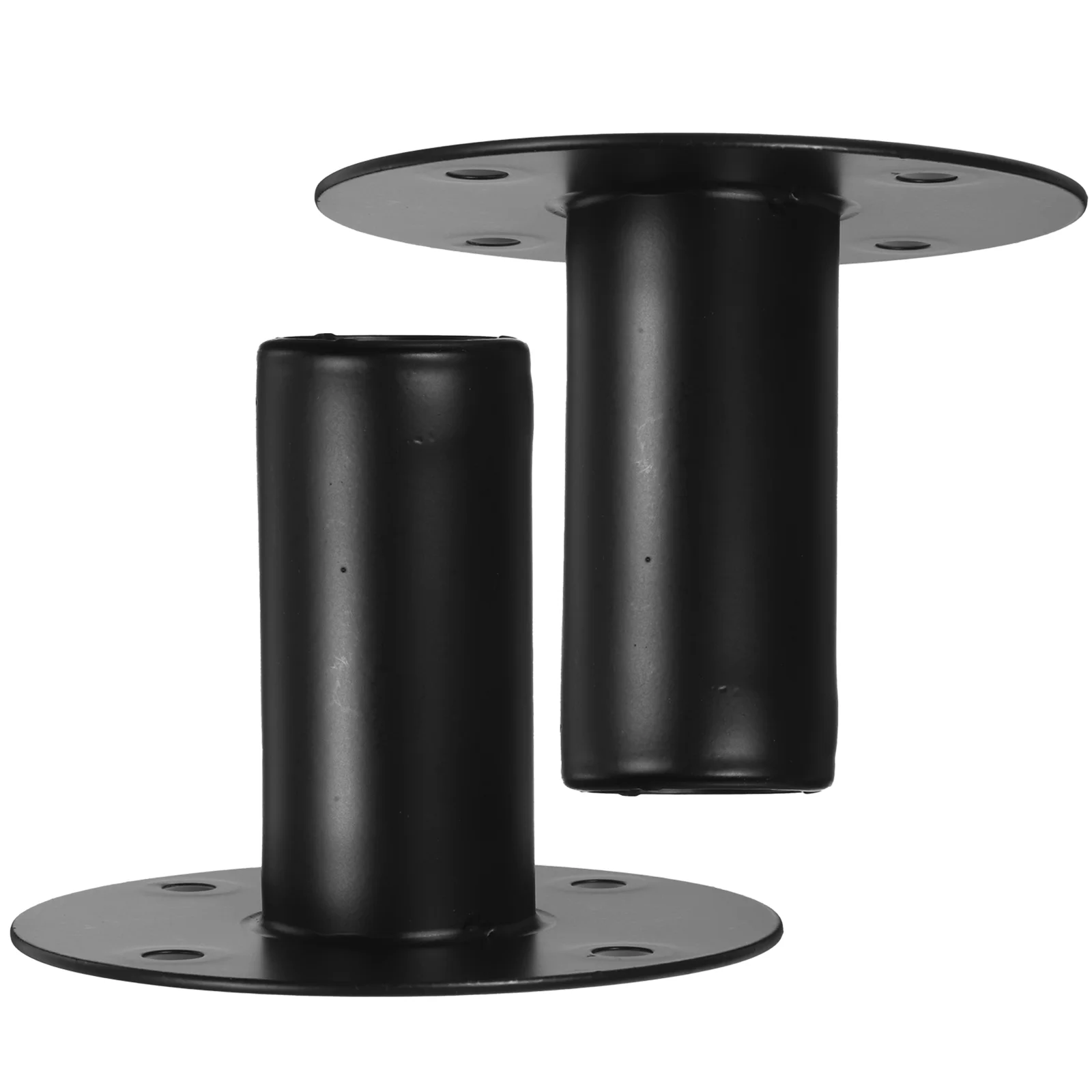 

2 Pcs Speaker Base Aluminum Alloy Metal Stand Tray Speakers Soundbar Tripod Holder Bracket Monitor Stands