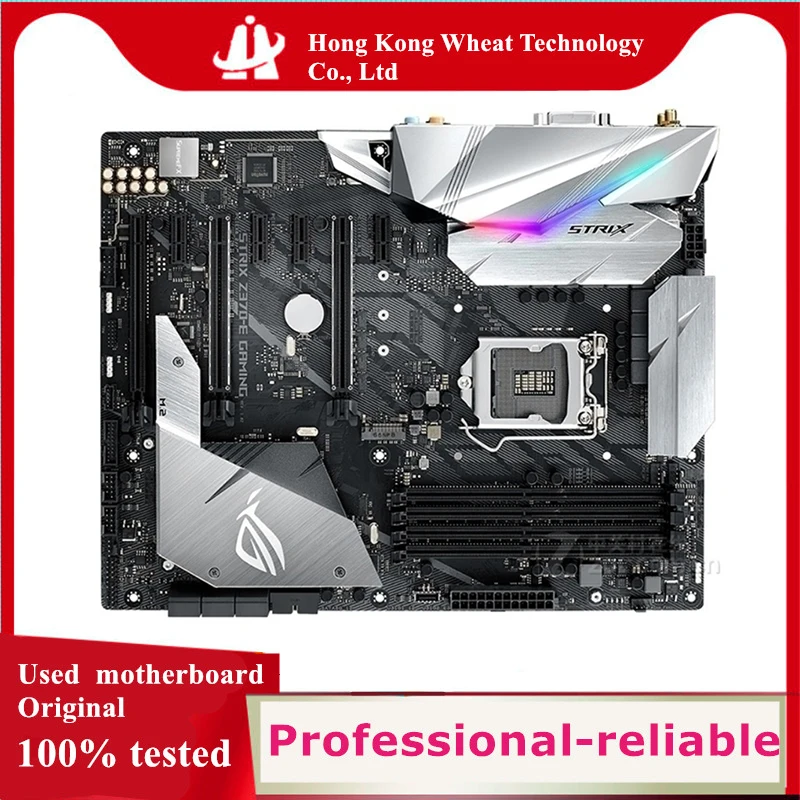 For Intel Z370 ROG STRIX Z370-E GAMING Z370E motherboard Used original LGA 1151 LGA1151 DDR4 64GB USB3.0 SATA3 Desktop Mainboard