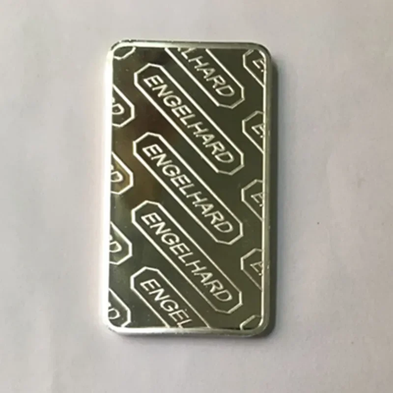 American Prospector Engelhard Coin, 1 oz Badge, Silver Plated Collectible, Souvenir Coin, 5 Pcs