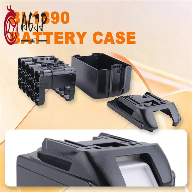 

A67P-DIY BL1890 Чехол для аккумулятора PCB Защитная плата для зарядки Коробка для 18 В BL1860 9,0 Ач со светодиодным индикатором заряда батареи