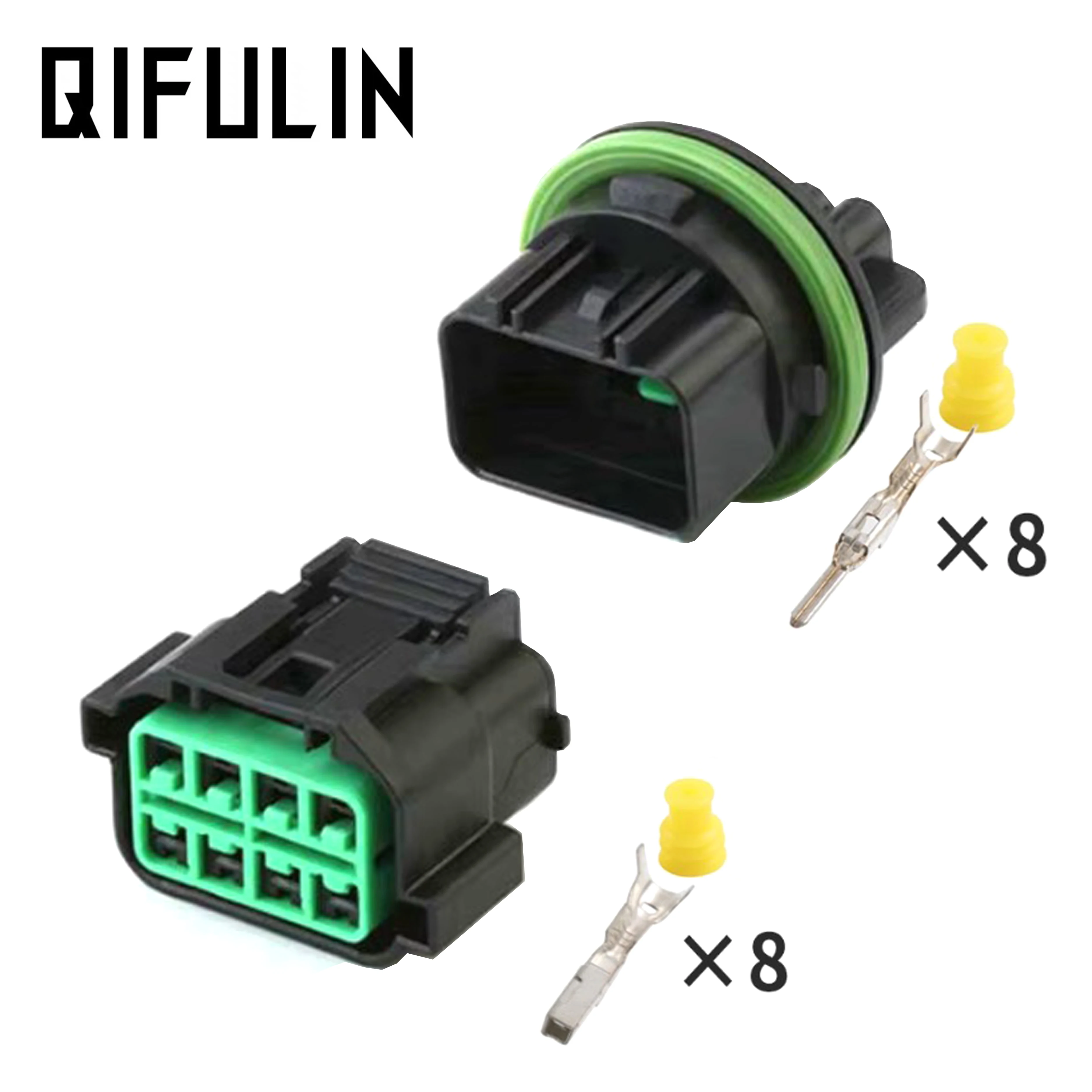 

1/5/10/20 Sets 8 Pin Headlight Plug Auto Waterproof Connector Socket HP066-08021 For KIA K2 K3 K5 HYUNDAI Sonata MISTRA